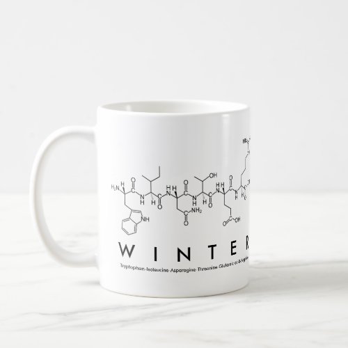 Winter peptide name mug