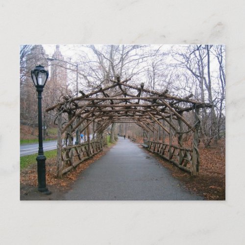 Winter Pergola Central Park New York City NYC Card