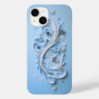 Winter Phone Case | Snowflakes and Ribbon