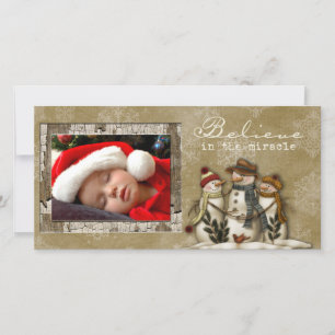 winter photo card