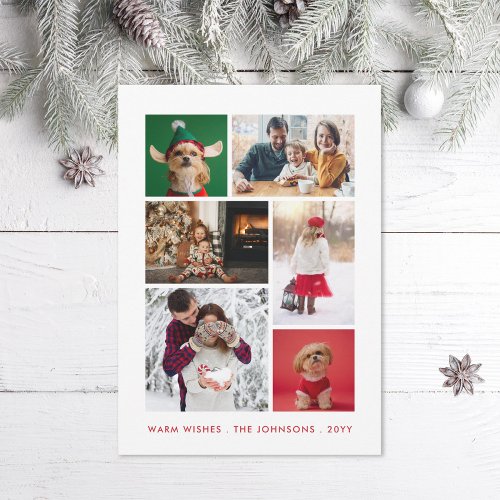 Winter Photo Collage Holiday Card