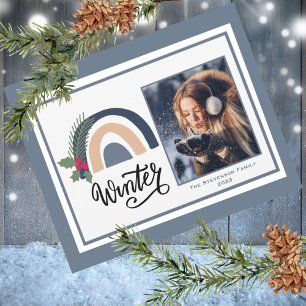 Winter Photo Holiday Christmas Card