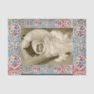 WINTER PHOTO TEMPLATE,ANGELS,PRECIOUS JEWELS ,GEMS TISSUE PAPER