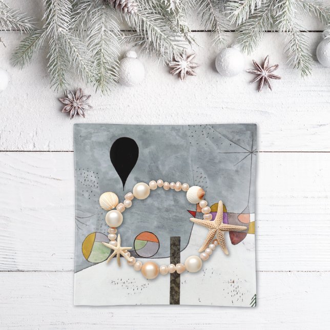 Winter Picture by Paul Klee Abstract Trinket Tray (Creator Uploaded)