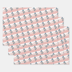 Winter Pig Wrapping Paper Sheets