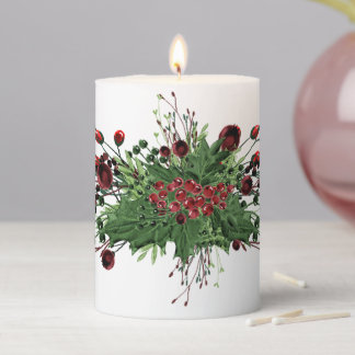 Winter Pillar Candle