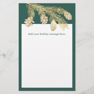 Winter Pine Christmas Stationery