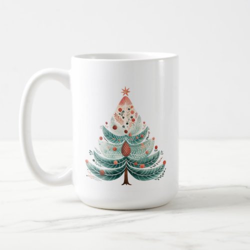 Winter Pine Tree Christmas Coffee Mug