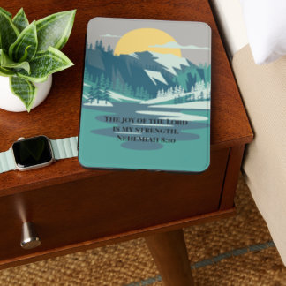 Winter Pine Tree Forest Mountain & Bible Verse Kindle Cover