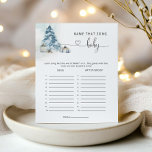 Winter pine tree Name that song baby shower game<br><div class="desc">Winter pine tree Name that song baby shower game.
Matching items available.</div>