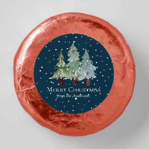 Winter Pine Trees Dipped Oreo Cookie Favors