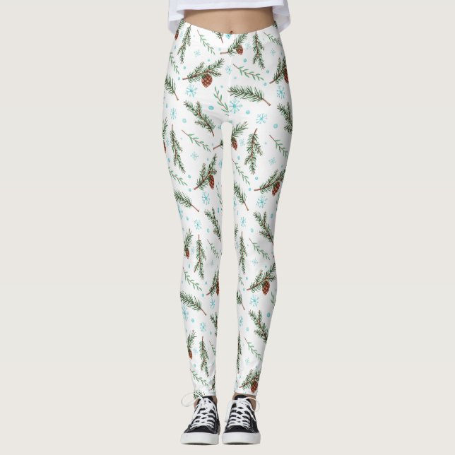 winter pinecone leggings (Front)