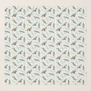 winter pinecone scarf