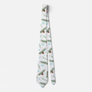 winter pinecone tie