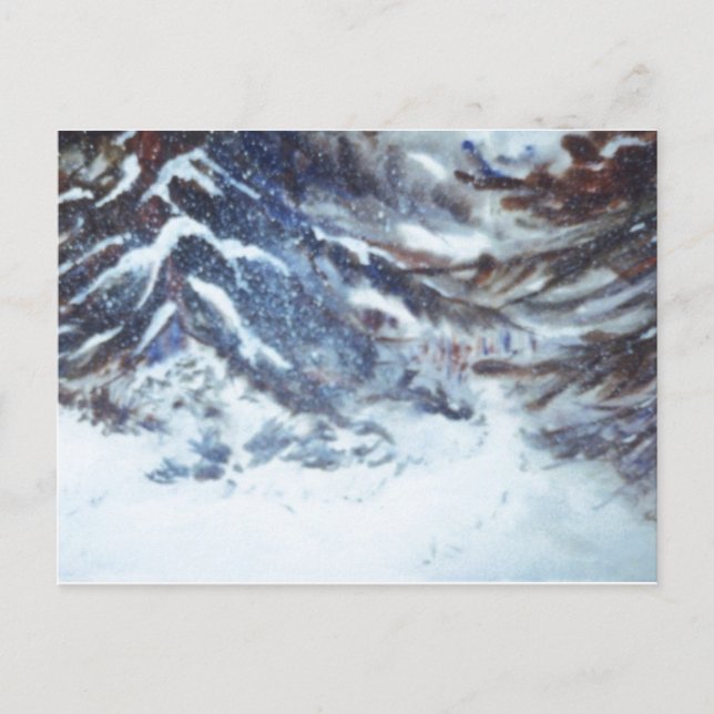 "Winter Pines #1" Country Roads Postcard (Front)