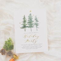 Winter Pines | Christmas Holiday Party Invitation