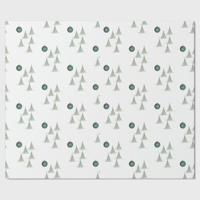 Winter Pines Gift Wrap (Seam)