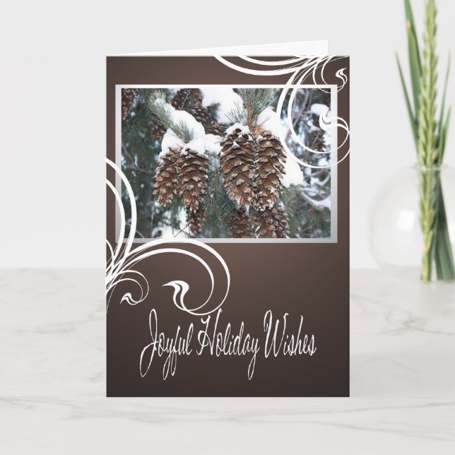 Winter Pines/ Holiday Card (Front)