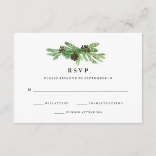 Winter Pines Wedding RSVP