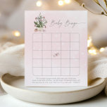 Winter pink Christmas tree baby bingo game<br><div class="desc">Winter pink Christmas tree baby bingo game
Matching items available.</div>