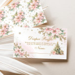 Winter pink Christmas tree diaper raffle ticket Enclosure Card<br><div class="desc">Winter pink Christmas tree diaper raffle ticket Enclosure Card. Baby it's cold outside baby shower Enclosure card.
Matching items available.</div>
