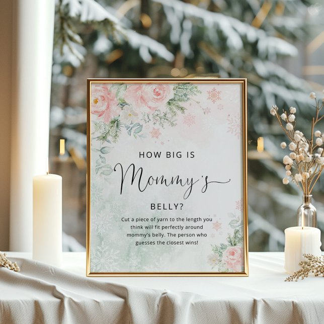 Winter pink how big is mommy's belly game poster (Creator Uploaded)