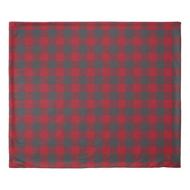 Winter Plaid Duvet Cover (Front)