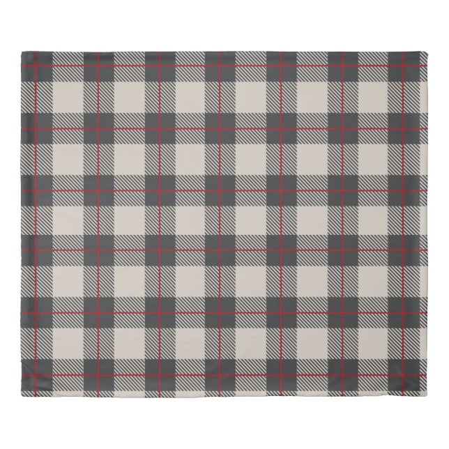 Winter Plaid Duvet Cover (Front)