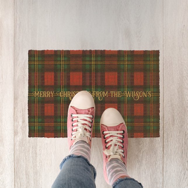 Winter Plaid Fiber Doormat (Creator Uploaded)