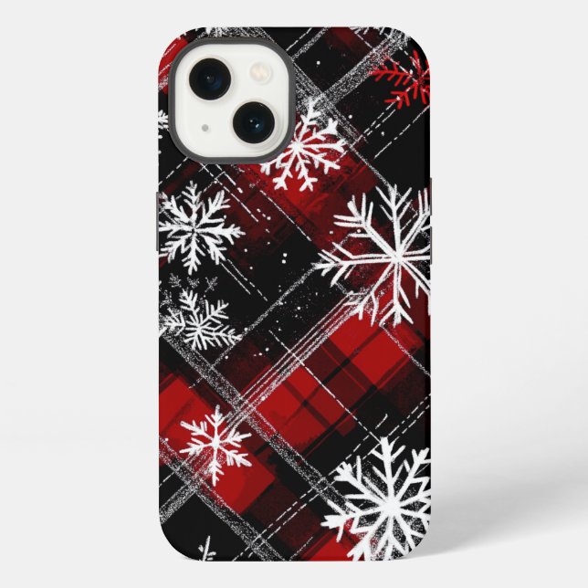 Winter Plaid Iphone Case (Back)