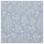 Winter Plants Leaves Berries Christmas Pattern Fabric