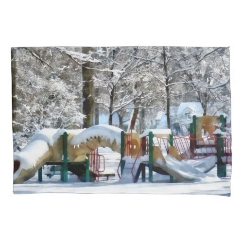 Winter Playground Pillowcase