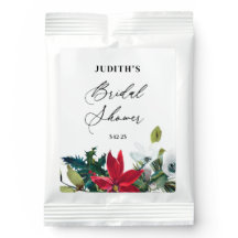 Winter Poinsettia Bridal Shower