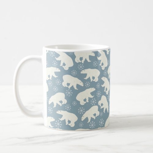 Winter Polar Bears seamless pattern  your ideas Coffee Mug