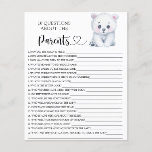 Winter polar teddy bear - games about the parents