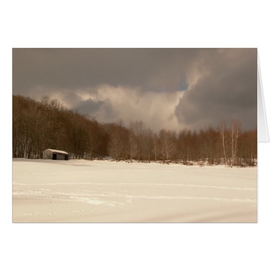 Winter Pole Barn Cards (Front Horizontal)