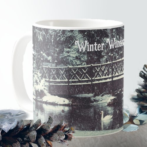 Winter pond coffee mug