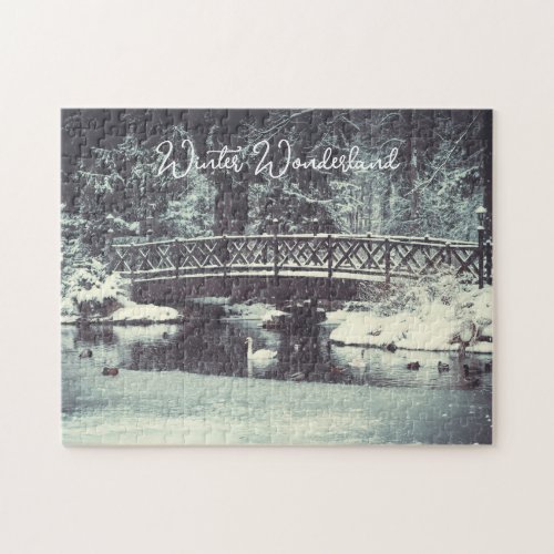 Winter pond jigsaw puzzle