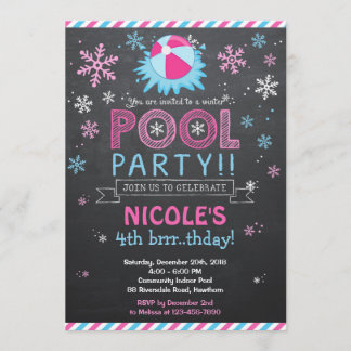 Winter Pool Invitation / Winter Pool Invite
