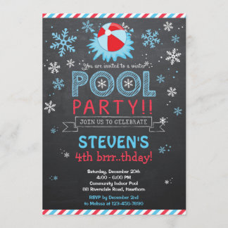 Winter Pool Invitation / Winter Pool Invite