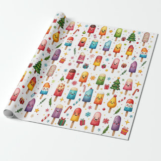 Winter Popsicle Wonderland Wrapping Paper