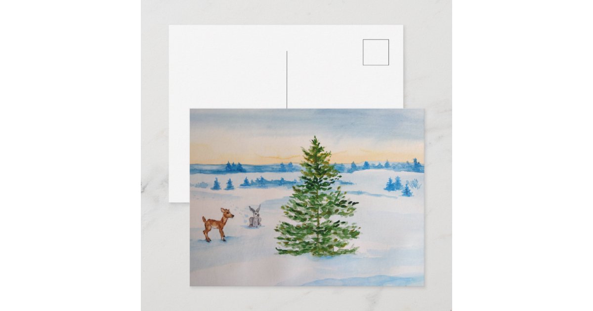 Post Card Winter winter postcard | Zazzle
