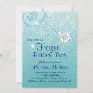 Winter Princess Birthday Invitation