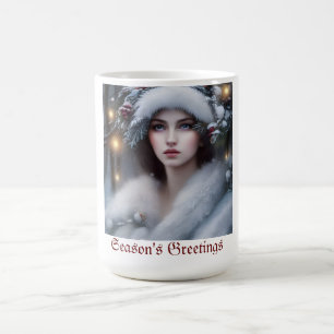 Winter Princess Custom Holiday Coffee Mug