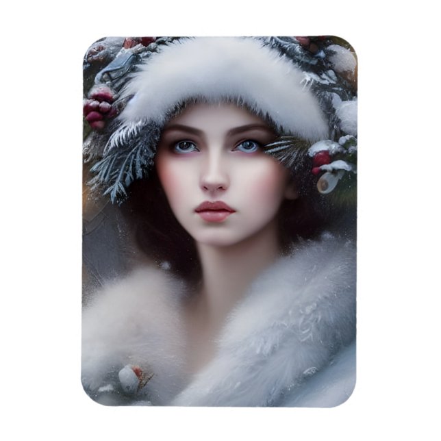 Winter Princess Holiday  Magnet (Vertical)