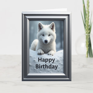Winter Pup Birthday Card
