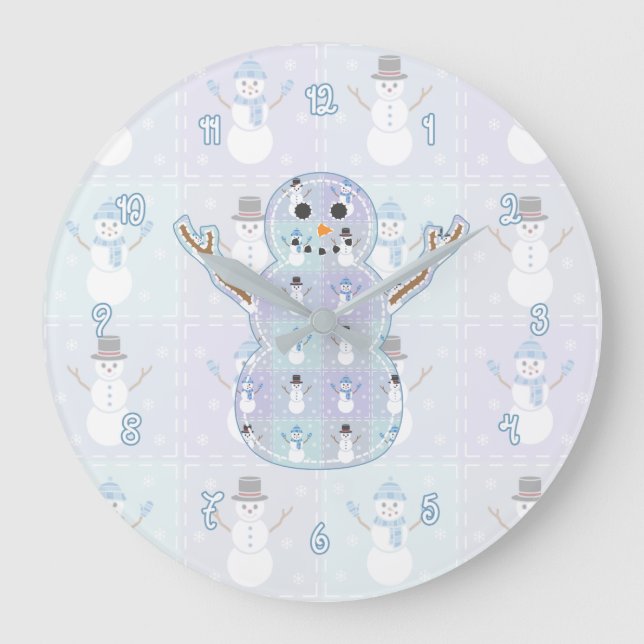 Winter Quilt Clock (Front)