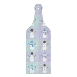 Winter Quilt Glass Cutting Board