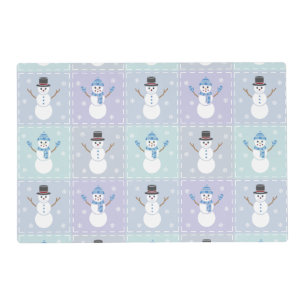 Winter Quilt Laminated Place Mat