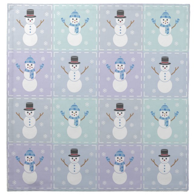 Winter Quilt Napkin (Front)